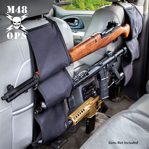 M48 Back Seat Gun Rack - Nylon Canvas Construction, Interior Padding ...