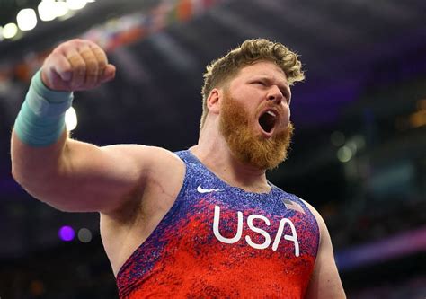 Olympics-Athletics-American Crouser wins shot put gold for third time ...