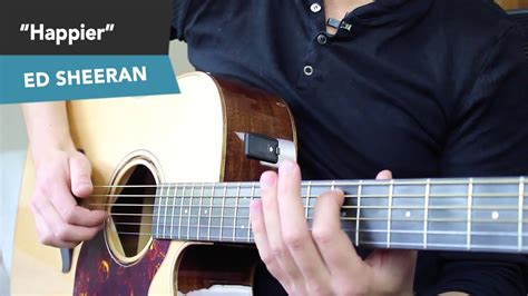 HAPPIER - Ed Sheeran Guitar Lesson Tutorial - Fingerstyle Chords NO ...