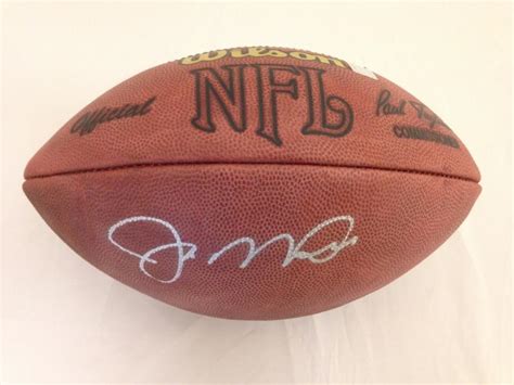 Joe Montana Autographed Football Official Tagliabue NFL Game | Sports ...