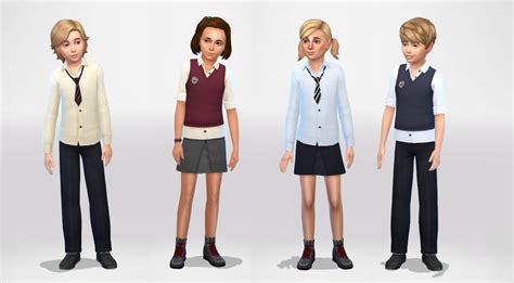 Sims 4 School Uniform CC & Mods — SNOOTYSIMS