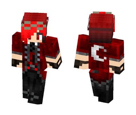 Download Warrior Girl in Red Minecraft Skin for Free. SuperMinecraftSkins