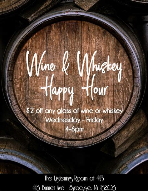 Wine & Whiskey Happy Hour - The 443 Social Club & Lounge