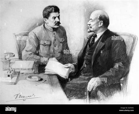 Joseph Stalin And Lenin