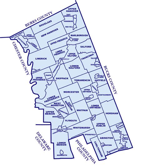 Map of Montgomery County | Montgomery County Association of Township ...