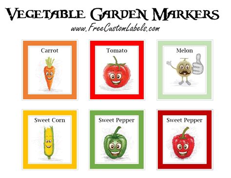 Free Printable Vegetable Garden Signs - Printable Word Searches