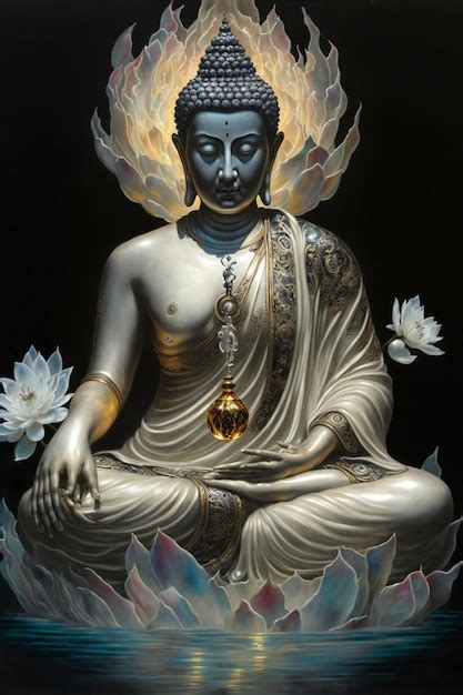 Premium Photo | Photorealism of surrealism art style of Buddha ...