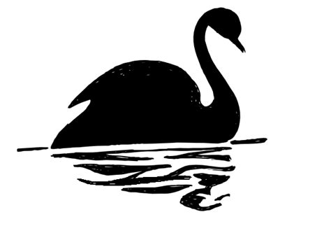 Swan Silhouette Clip Art at Clker.com - vector clip art online, royalty ...