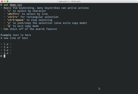 macos - How can I select text in the Mac OS X Terminal without a mouse ...