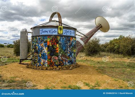 Water Tank Art in Western Australia Editorial Photo - Image of ...