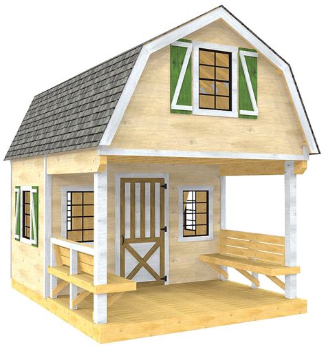 Shed plans 12x16 with porch