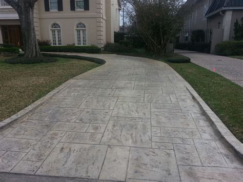 Stamped Concrete Driveway Design Ideas