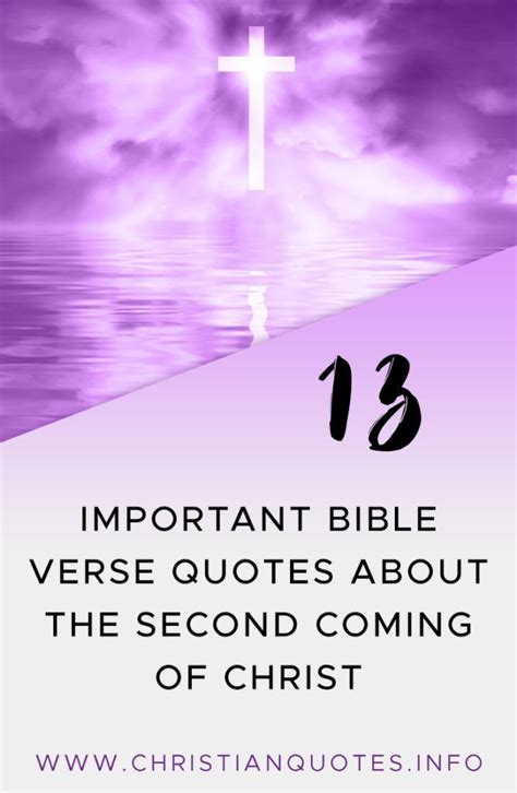 13 Important Bible Verse Quotes About The Second Coming Of Christ ...