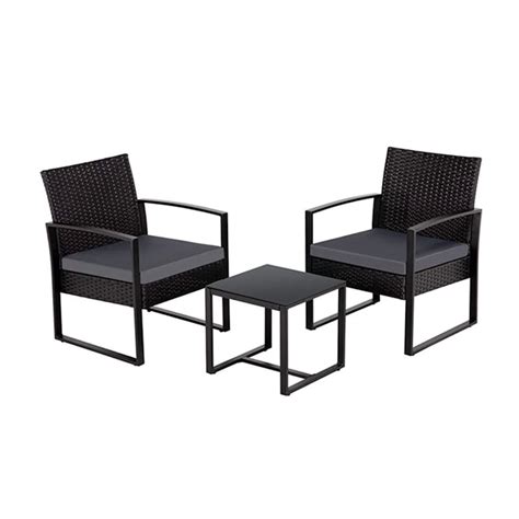 R900 off on Black Wicker Garden Patio Set | OneDayOnly