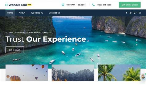 Top 30 Travel Website Templates for Free Download in 2020