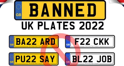 Full List of Banned 22-Reg Number Plates Revealed | The Private Plate ...