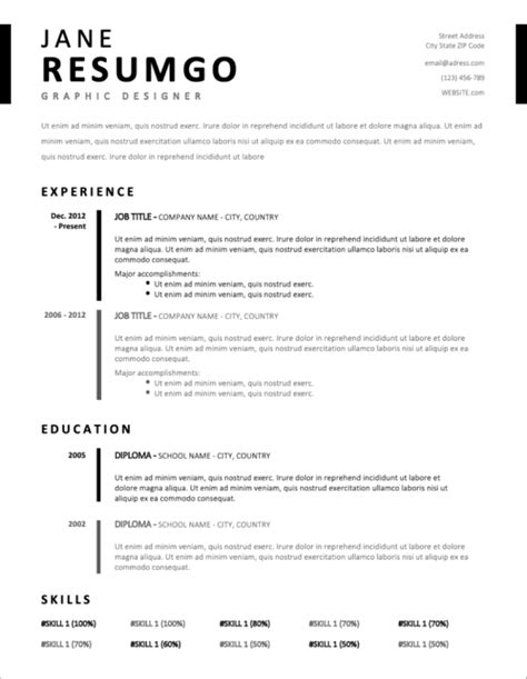 22+ Sample Resume Templates Word - SampleTemplatess - SampleTemplatess