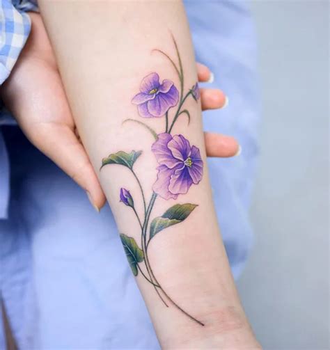 30 Amazing Violet Tattoo Designs to Get This Year