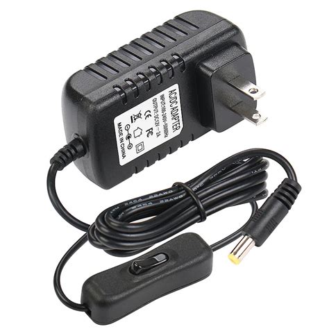 DC 12V 2A Power Supply Adapter, AC 100 240V to DC 12V Transformers, 24W ...