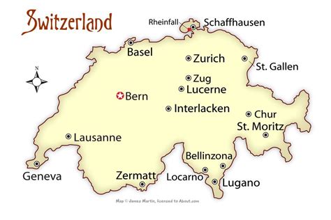 Switzerland Cities Map and Travel Guide