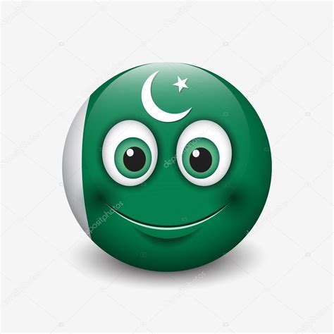 Pakistan flag smiley — Stock Vector © I.Petrovic #111570870