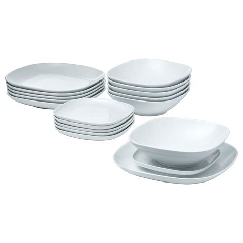 VÄRDERA 18-piece dinnerware set, white - IKEA