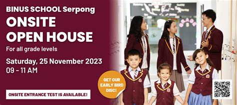 OPEN HOUSE - 25 November 2023 - BINUS SCHOOL Serpong