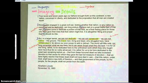 Gettysburg Address Analysis - YouTube