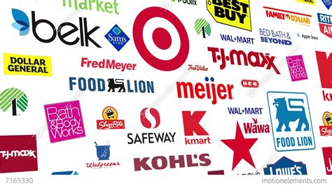 Retail Brands Logo Loop Stock Animation | 7165330