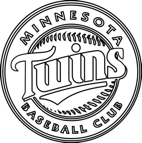 Minnesota Twins Logo coloring page - Download, Print or Color Online ...