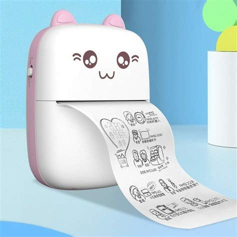 Mini Photo Printer Bluetooth Wireless Thermal Sticker Printer Portable ...