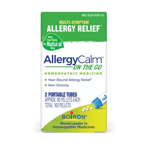 Boiron AllergyCalm On the Go, Natural Kids Medication, Homeopathic ...