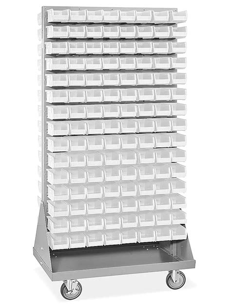 Panel Mobile Stackable Bin Organizer - 7 1/2 x 4 x 3" White Bins H ...