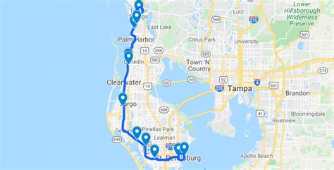 Pinellas Trail map with 10 cool stops along the way - UNCOVERING FLORIDA