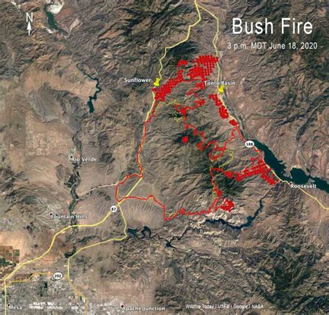 Bush Fire 3 pm MDT June 18, 2020 - Wildfire Today