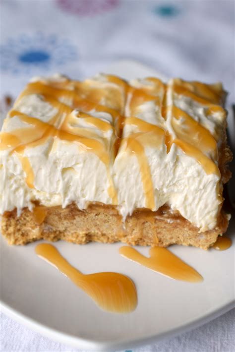 No Bake Caramel Cheesecake Dessert - Who Needs A Cape?