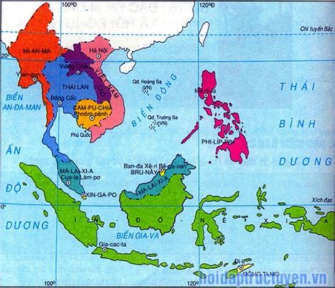 Danh sách các nước đông nam á? Thủ đô và diện tích từng quốc gia - HTNC