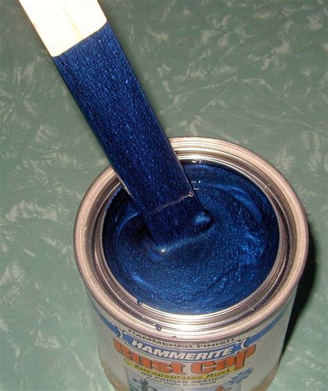 Dark Blue Hammered Metal Metallic paint 1 quart arts crafts