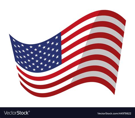 Us flag national Royalty Free Vector Image - VectorStock