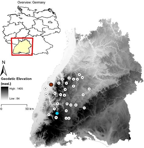 The locations of the rain gauge stations indicated by circled dots ...