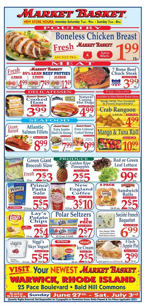 Market Basket Weekly Flyer June 27 – July 03, 2021