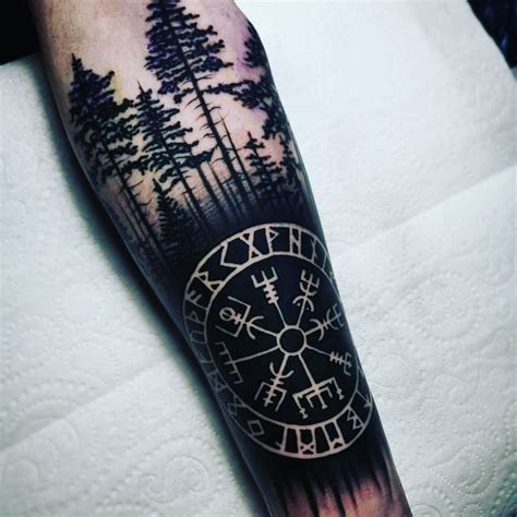 Vegvisir forearm tattoo | Viking tattoos for men, Viking tattoos ...