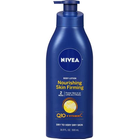 NIVEA Nourishing Skin Firming Body Lotion w/ Q10 and Vitamin C, 16.9 Fl ...