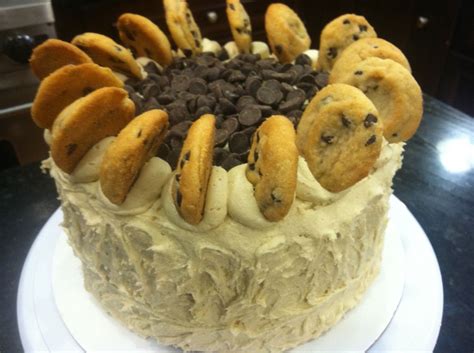 Chocolate Chip Cookie Dough Cake - CakeCentral.com