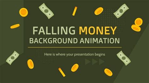 Falling Money Background Animation | Google Slides & PPT