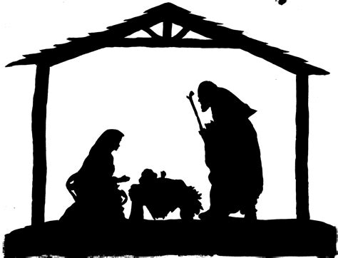 Free Printable Nativity Silhouette - Free Printable