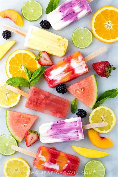 Make Your Own Healthy Homemade Fruit Popsicles - Jessica Gavin