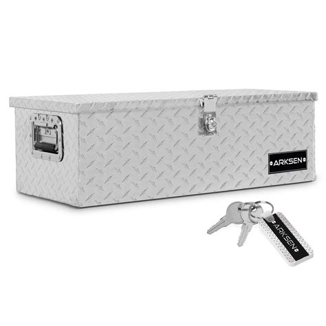 ARKSEN 20" 30" 39" 49"Chest Box Aluminum Diamond Plate Tool Box Truck ...