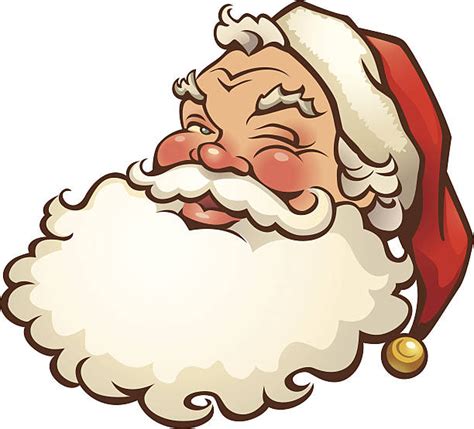 Best Santa Face Illustrations, Royalty ... | Santa face, Modern ...