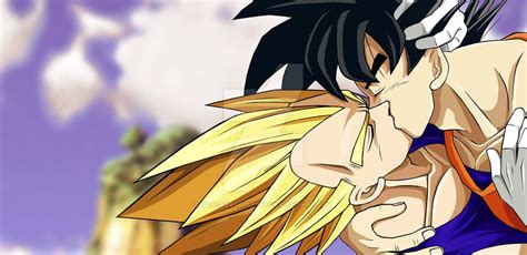 Goku and Vegeta The Kiss by TRACeXvALINTYNE on DeviantArt in 2023 ...